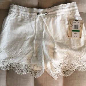 NWT Democracy Lace Shorts